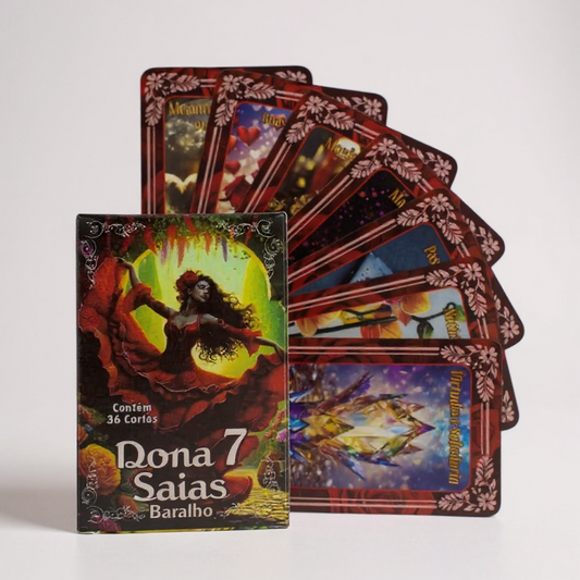 Baralho Dona 7 Saias Cigana ❤️‍🔥 | Oráculo para Amor, Sorte e Proteção